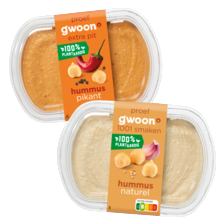 g'woon hummus naturel of pikant